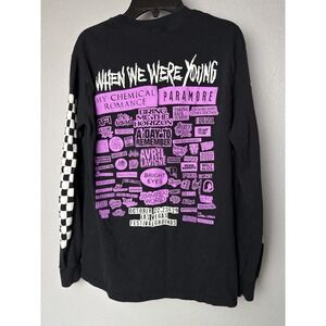 When We Were Young Fest Long Sleeve Shirt Small Black Emo Punk Band Tee